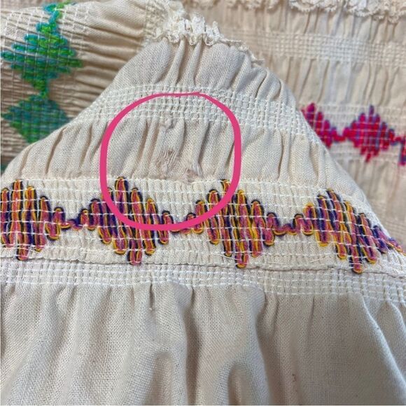 Vintage 60’s Smocked Maxi Skirt/Sleeveless Dress - Picture 10 of 12